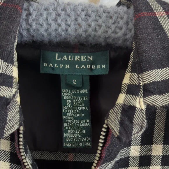 Ralph Lauren Plaid Zip Up Shacket - Picture 2 of 5